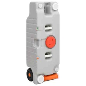 Camping Wassertank mit Rollen Wasserspeicher Wasserbehälter Tragbar Grau vidaXL - Zdjęcie 1 z 9