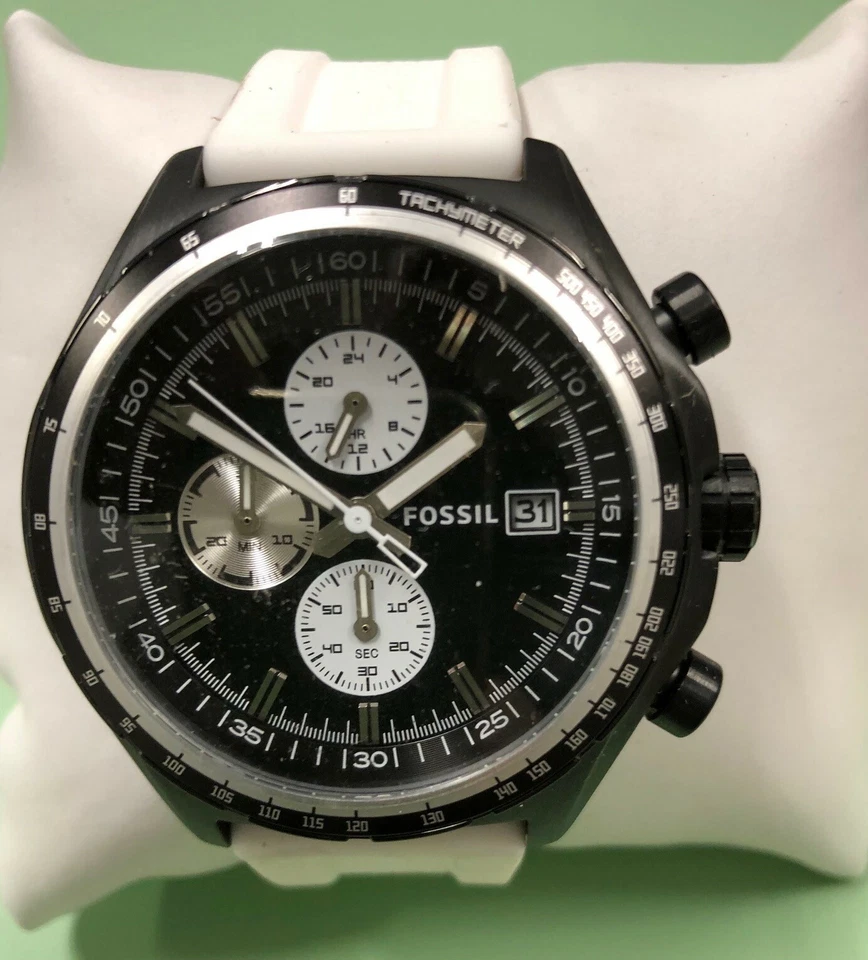 Reloj informal Fossil CH2778 de cuarzo de acero inoxidable y silicona para hombre Foto 1 de 1