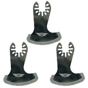 Juego de 3 cuchillas de lechada de diamante Dewalt Stanley negro y decker Bosch multiherramienta - Imagen 1 de 2
