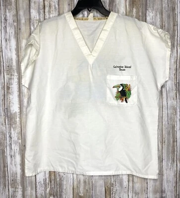 Fashion Seal Tropical Scrub Top Galveston Island Texas Size Medium Foto 1 de 4