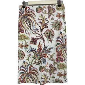 Zara Woman Size XS Paisley Midi Pencil Skirt - Picture 1 of 5