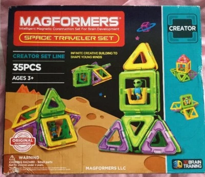 NEW Magformers Creator Space Traveler Magnetic Building Set 35 Pcs - Image 1 of 4