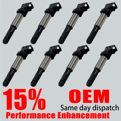 8X OEM Ignition Coil for 2004-09 BMW 550i 650i 750i 750Li X5 4.8L V8 UF515 UF522 - Изображение 1 из 4