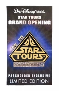 WALT DISNEY WORLD STAR TOURS GRAND OPENING 2011 PASSHOLDER EXCLUSIVE PIN-LE 2000 - Picture 1 of 4