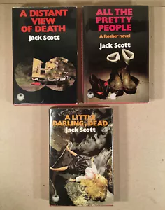 3 JACK S. SCOTT 1ST ED. UK CRIME NOVELS: Distant View, Pretty People, Little Dar - Picture 1 of 1