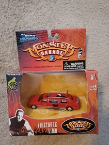 Diecast Car Funline Muscle Machines Monster Garage Firetruck Limo NIB - Picture 1 of 4