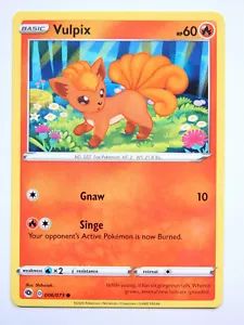 Vulpix 006/073 (QUASI, Carta Pokemon, Sentiero del Campione, 2020, Fuoco, Comune) - Foto 1 di 2