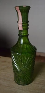 Jim Beam 1974 Green with Gold Specks Sunburst Crystal Bottle Decanter Empty - Picture 1 of 11