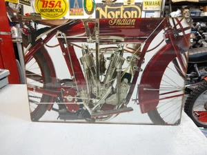 INDIAN OLD TWIN 4 MOTORCYCLE SIGN PARTS & ACCESSORIES EC0216 - Imagen 1 de 3