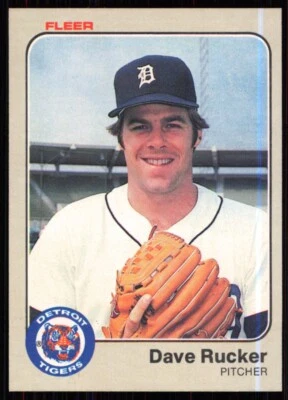 1983 Fleer Dave Rucker Detroit Tigers #341 - Image 1 of 2