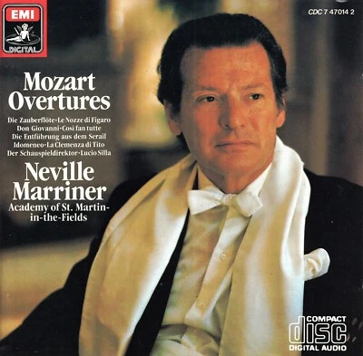 CD MOZART OUVERTURES Overtures Neville MARRINER EMI Digital DDD - Photo 1/2