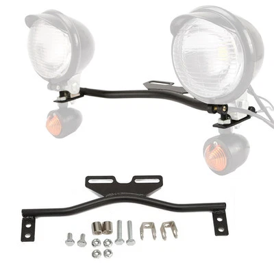 Barra de luz de passagem preta para Kawasaki Vulcan VN 750 800 900 1500 1600 1700 2000 - Imagem 1 de 4