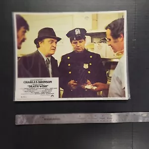 1974 Scheda lobby annuncio film desiderio morte Charles Bronson Hope Lange teatro avviso - Foto 1 di 5