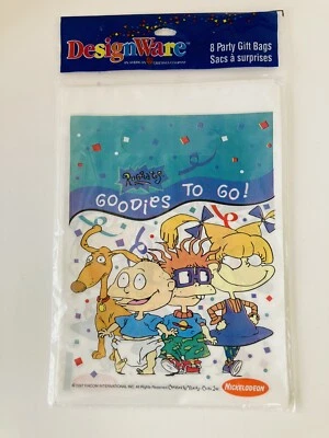 Bolsas de botín de regalo de fiesta Rugrats 1997 originales de colección 8 unidades selladas Nickelodeon Foto 1 de 4
