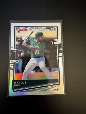 2020 Panini Donruss Marcus Semien #92 Career Stat Line /161 - Image 1 of 2