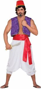 Genie Desert Prince Aladdin Deluxe Red Waist Sash Costume Accessory