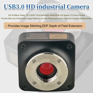 25 MP Industrial Microscope Camera USB3.0 Provide Image Measurement Software - Picture 1 of 8