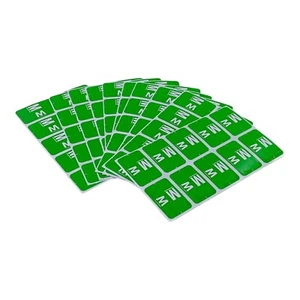 100 Labels Smead ACCS Color Coded Alphabetic Labels Letter "M" Light Green - Picture 1 of 8