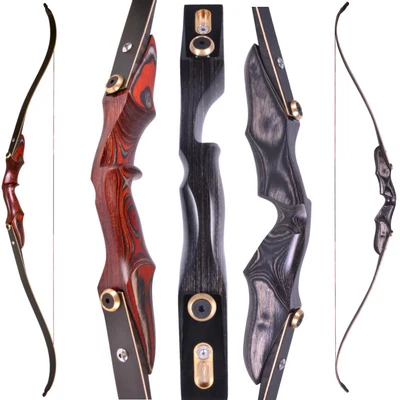58" ILF Recurve Bow 20-50lbs Takedown Wooden Riser Limbs Archery Bow Hunting  - Image 1 of 4