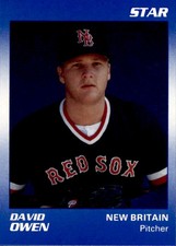 1990 New Britain Red Sox Star #13 David Owen Harrison Tennessee TN Baseball Card
