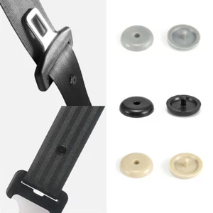 10pcs Stopper Buckle Safety AutoteRio Safety Belt Universal Clip Black - Picture 1 of 12