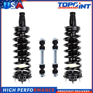 Front Complete Struts For 08-09 GMC Envoy Chevy Trailblazer 4 w/ Sway Bar Links - Picture 1 of 3
