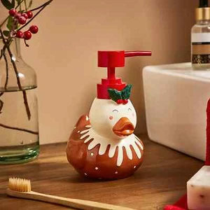 Festliches & lustiges Design Pudding Gummi Ente Seife Lotion Spender Bad Deko - Bild 1 von 3