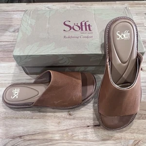 Sofft edle Leder-Pantoletten Sandalen Damen 9,5 neu im Karton - Bild 1 von 10