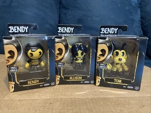 Bendy and the Ink Machine Bendy Allison & Tom 3" Vinyl Figures Set of 3 - Picture 1 of 6