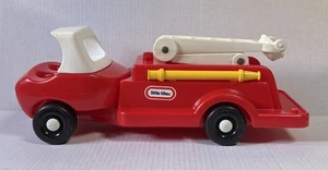 Vintage Little Tikes Kleinkind 1980er Toddle Tots rot Feuerwehrauto ausziehbare Leiter - Bild 1 von 8