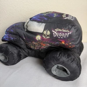 Cuscino peluche Son-Uva Grave Digger amico peluche Monster Jam Truck 2013 - Foto 1 di 12