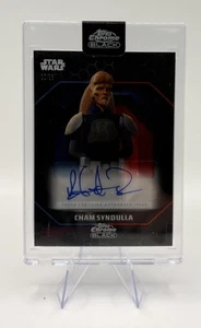 2024 Topps Chrome Black Star Wars Robin Atkin Downes Auto Cham Syndulla #50/99 - Picture 1 of 2