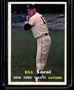 1957 Topps Bill Sarni New York Giants #86 SET BREAK - Picture 1 of 2