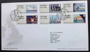 GB QEII 2015 Sea Travel Post & Go Set on First Day Cover, Tallents House S/H/S - Picture 1 of 2