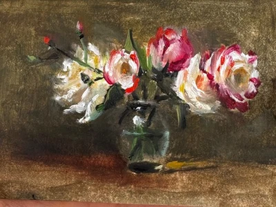 ACEO оригинальная картина маслом ручной работы — «Ароматические розы» - Изображение 1 из 2