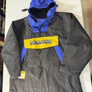 Vintage Rare FIRST DOWN Jacket Ski Pullover '99 Y2K Heavy Men’s Large Colorblock - Bild 1 von 21
