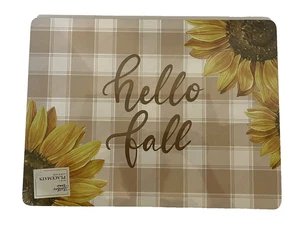 Hello Fall Platzierungen Gather Home 4er Set Korkunterlage leicht zu reinigen 12 x 16 Zoll - Bild 1 von 10