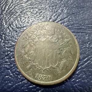 1870 Two-Cent Piece - Picture 1 of 2