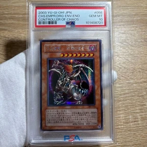 PSA10 Yu-Gi-Oh Chaos Emperor Dragon Envoy of the End 306-056 Secret Rare JP - Picture 1 of 6