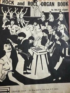 Rock And Roll Organ Book By Walter Stuart 1969 Vintage Sheet Music - Picture 1 of 6