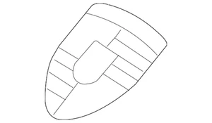 Genuine Porsche Hood Emblem 9P1-853-601 - Foto 1 di 2