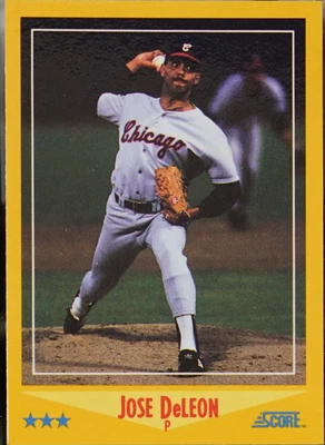 1988 Score Baseball Jose DeLeon #508 - Image 1 of 2