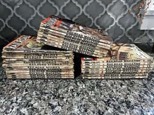 27- HISTORIAS DE FERROCARRIL AÑOS 30-REVISTA-PULPA- LOCOMOTORA-TRENES-AÑOS 1800-AÑOS 1900-LOTE - Imagen 1 de 10