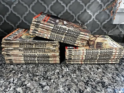 27-1930 年代铁路故事-杂志-纸浆-机车-火车-1800 年代-1900 年代-批量 — 第 1/4 张图片