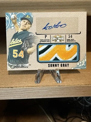 2014 Topps Triple Threads Baseball Sonny Gray Autograph Relic /10 Card #UAJR-SG - Image 1 of 2
