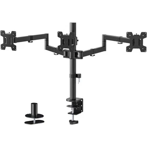 Triple Monitor Mount, 3 Monitor Desk Mount for 13-27 inch Computer Screens, H... - Picture 1 of 9