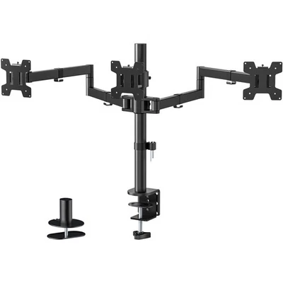 Triple Monitor Mount, 3 Monitor Desk Mount for 13-27 inch Computer Screens, H... - Image 1 of 4