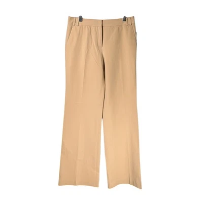 Elie Tahari Women’s Dress Pants Size 8 Beige Stretch Mid Rise Wide Leg NWT - Image 1 of 4