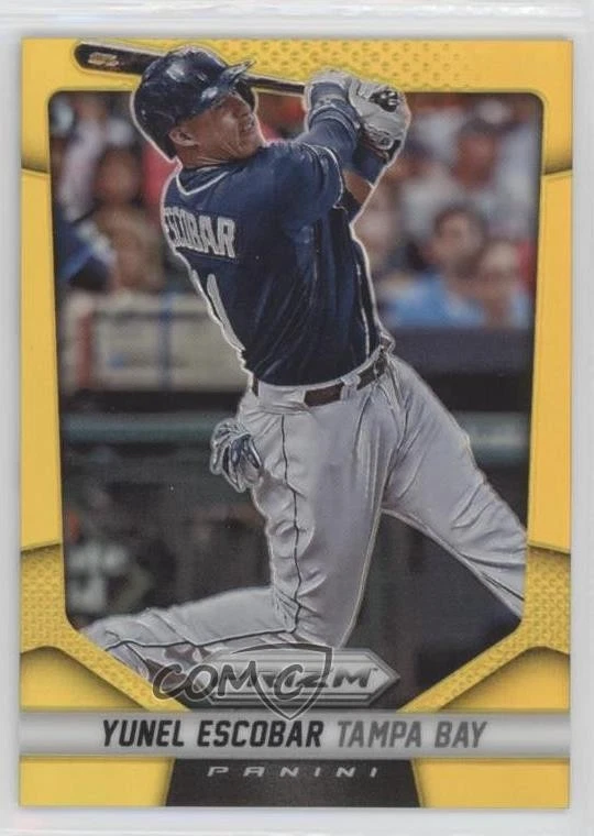 2014 Panini Prizm Gold Prizm /10 Yunel Escobar #25 - Image 1 of 2
