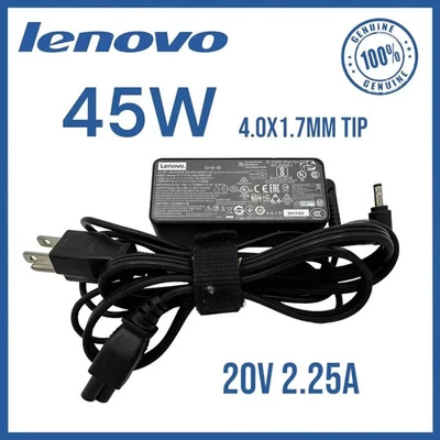 Genuine 45W Charger for Lenovo IdeaPad 310 320 330 330s 510 520 530s 100 110 - Image 1 of 3